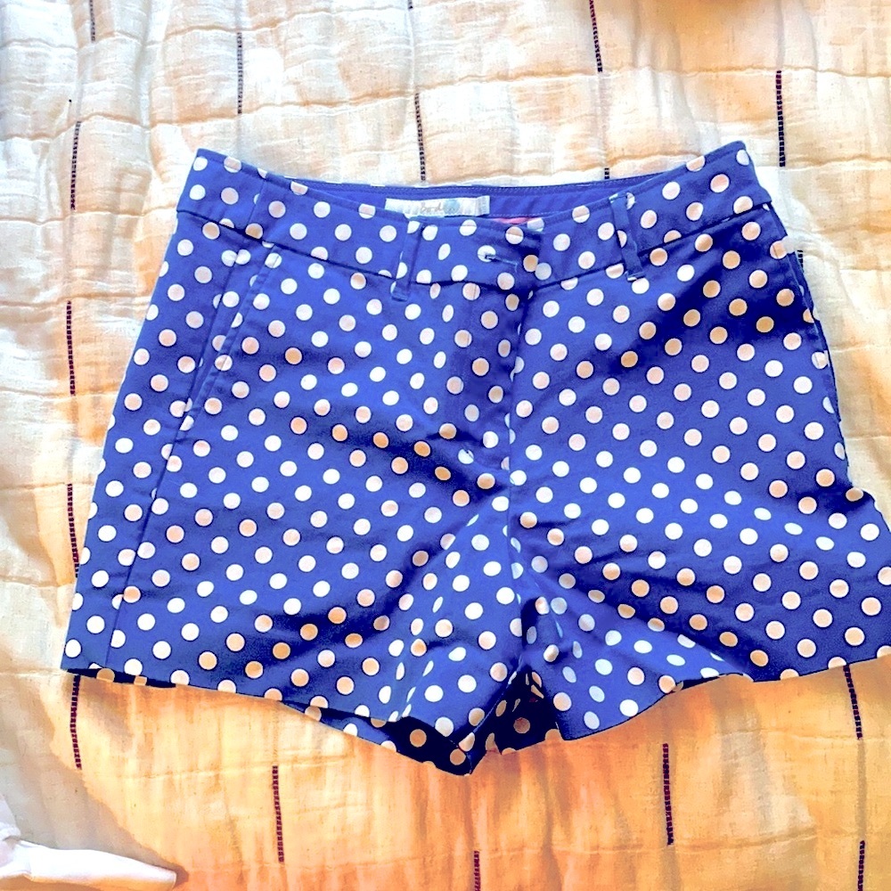 Boden Blue Polka Dot Women's Shorts